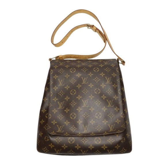 LOUIS VUITTON Brown Monogram Canvas Shoulder Bag - Picture 1 of 16